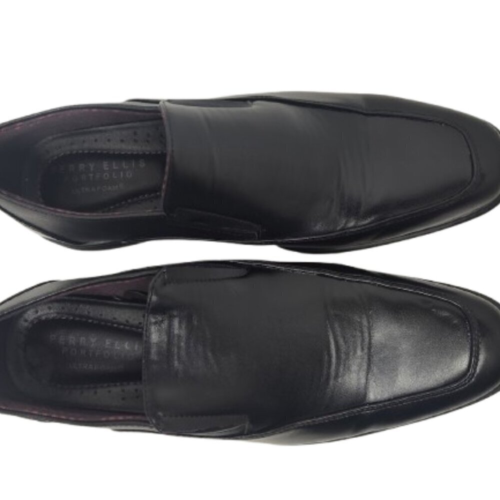 Perry Ellis Portfolio Memory Foam Men's Dress Shoe Black Size 9 - Picture 3 of 13